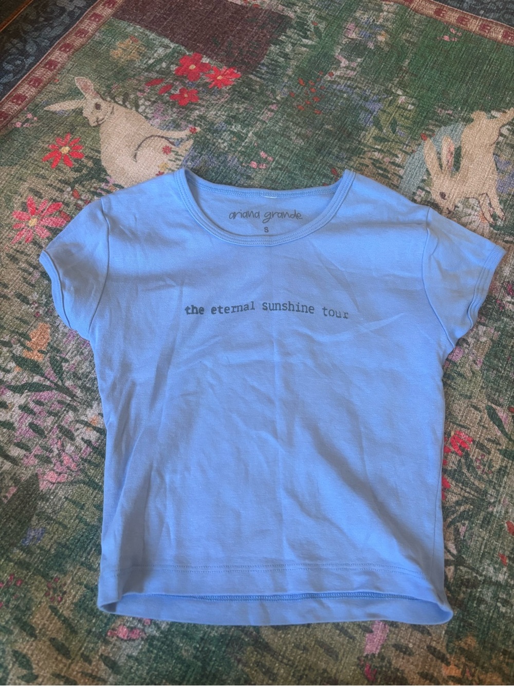 Ariana Grande Light Blue 'The Eternal Sunshine Tour' Graphic Tee
